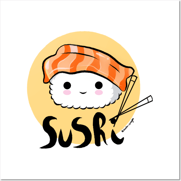 Cute sushi Wall Art by dessin_crayon